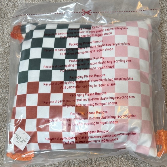 5/$15 Target | Boho Checkered Throw Pillow 14 X 14 - Picture 4 of 9